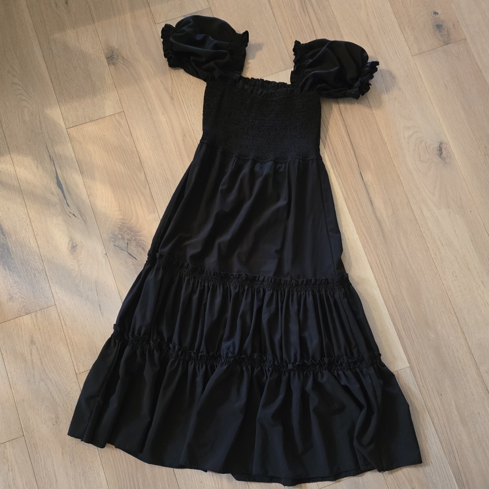 Black maxi dress